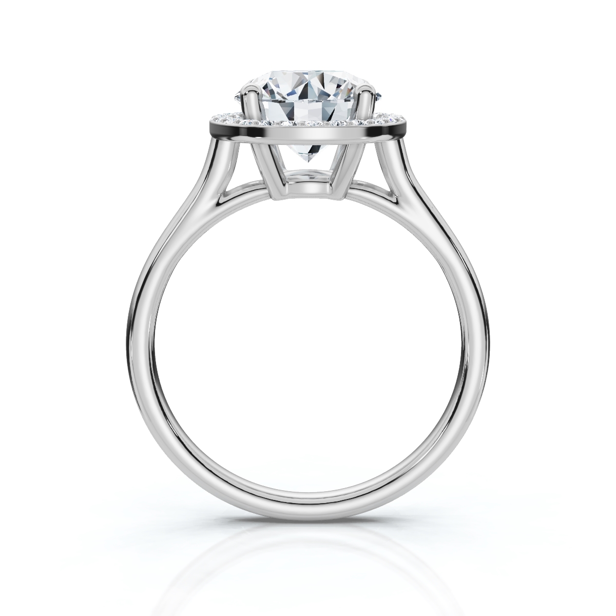 14K White Gold Peggy Halo Lab Grown Diamond Ring (1/6 ct. tw)