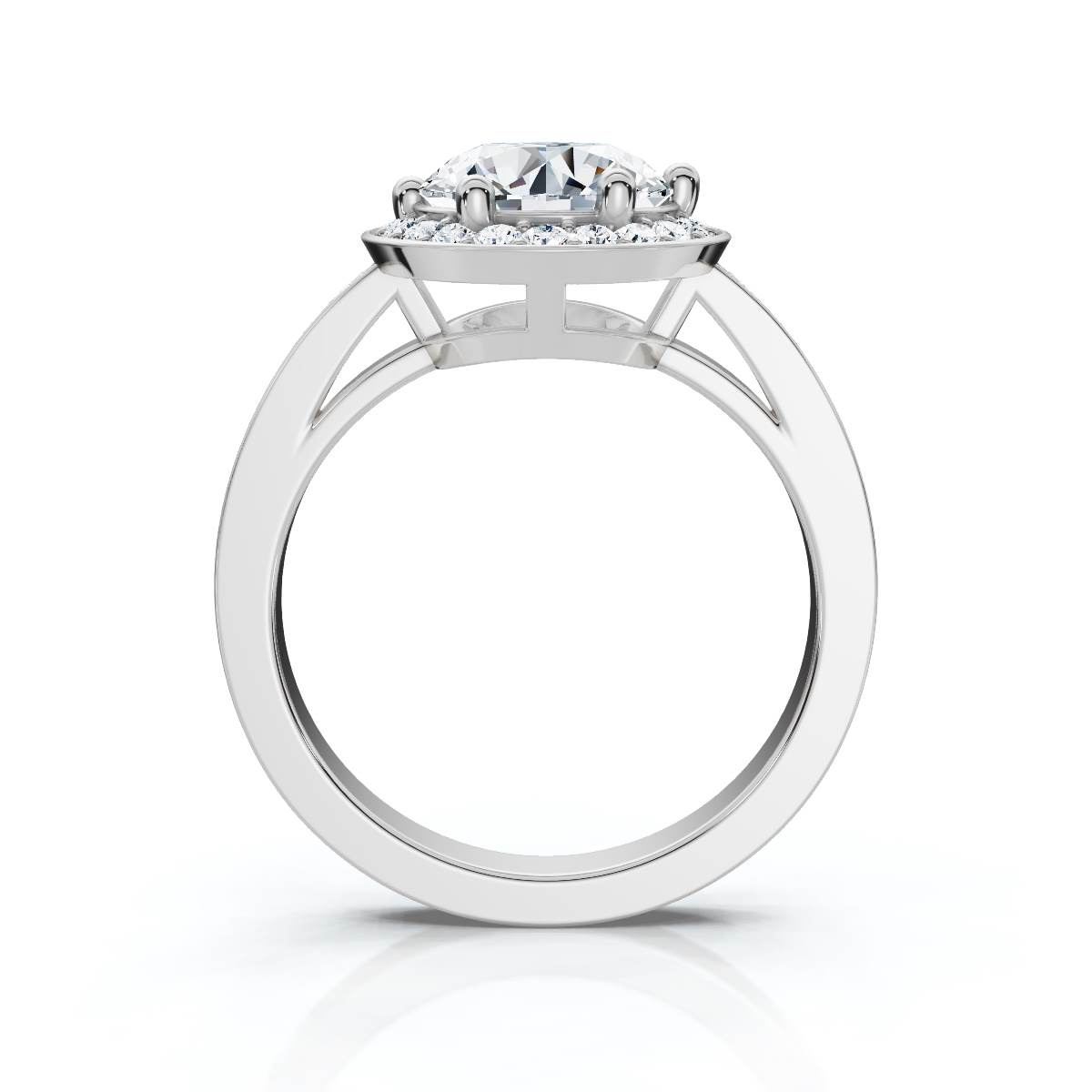14K White Gold Kova Accents Lab Grown Diamond Engagement Ring (1/2 ct. tw)