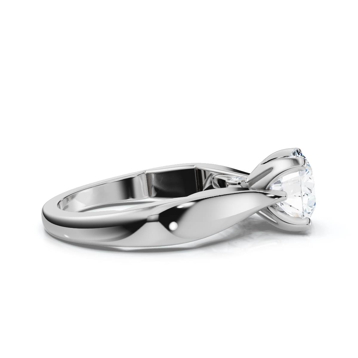 14K White Gold Ilira Hidden Accents Lab Grown Diamond Engagement Ring (1/20 ct. tw)
