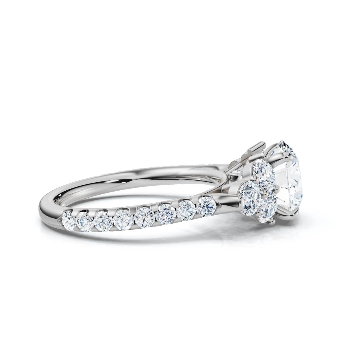 14K White Gold Aislin Accents Lab Grown Diamond Ring (5/6 ct. tw)