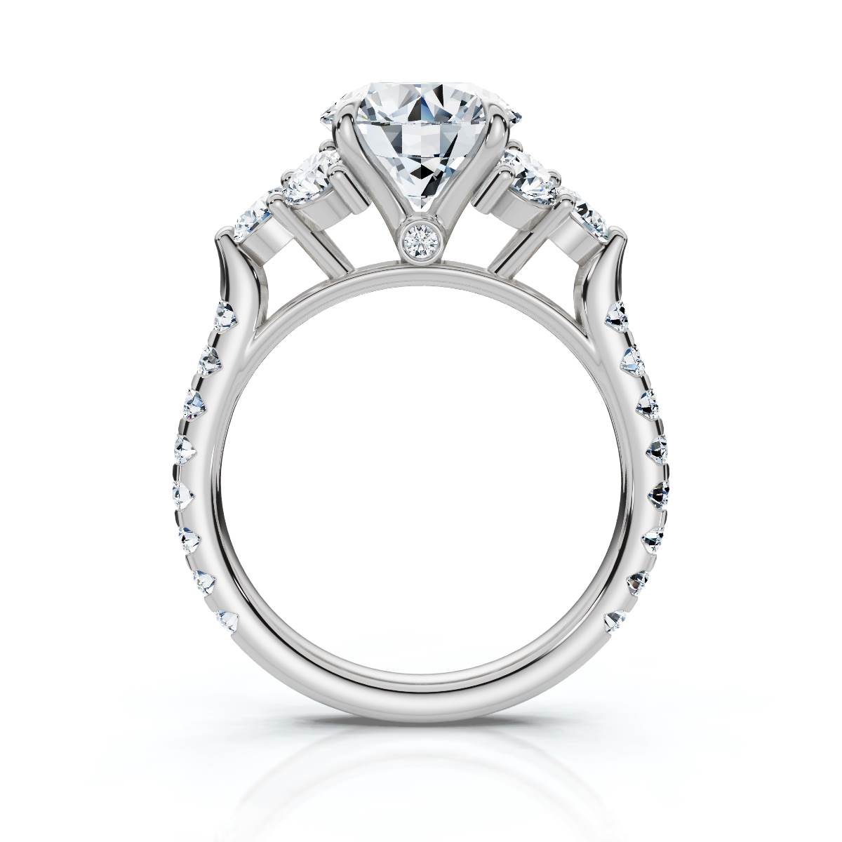 14K White Gold Aislin Accents Lab Grown Diamond Ring (5/6 ct. tw)
