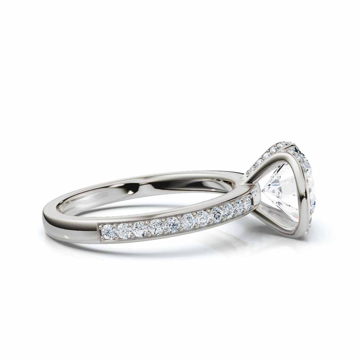 14K White Gold Amberlyn Accents Lab Grown Diamond Ring (1/3 ct. tw)