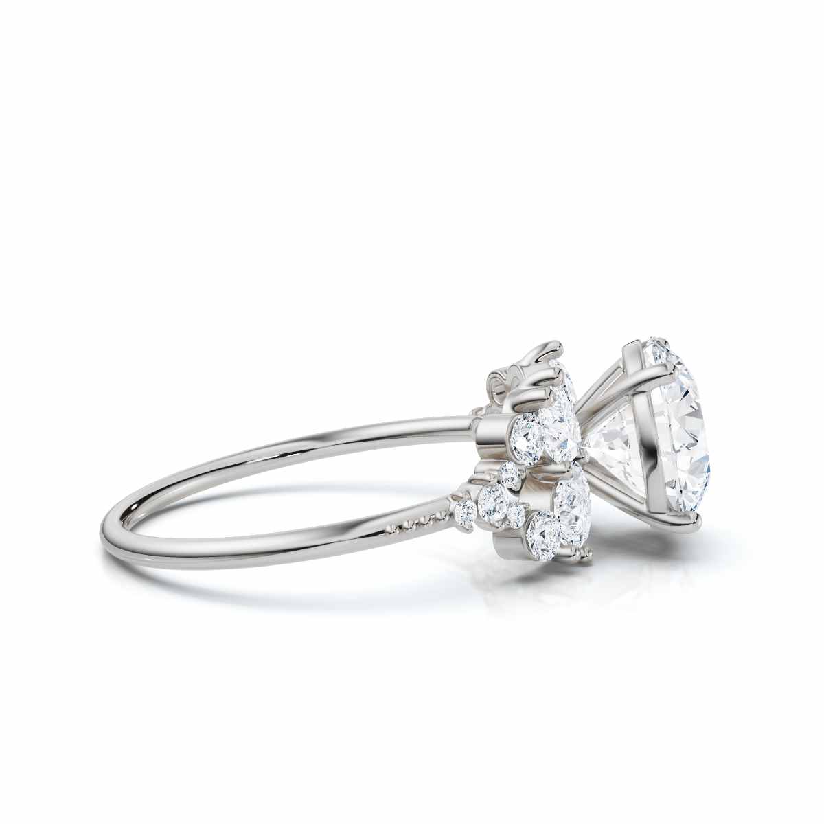 14K White Gold Xylia Accents Lab Grown Diamond Ring (3/4 ct. tw)