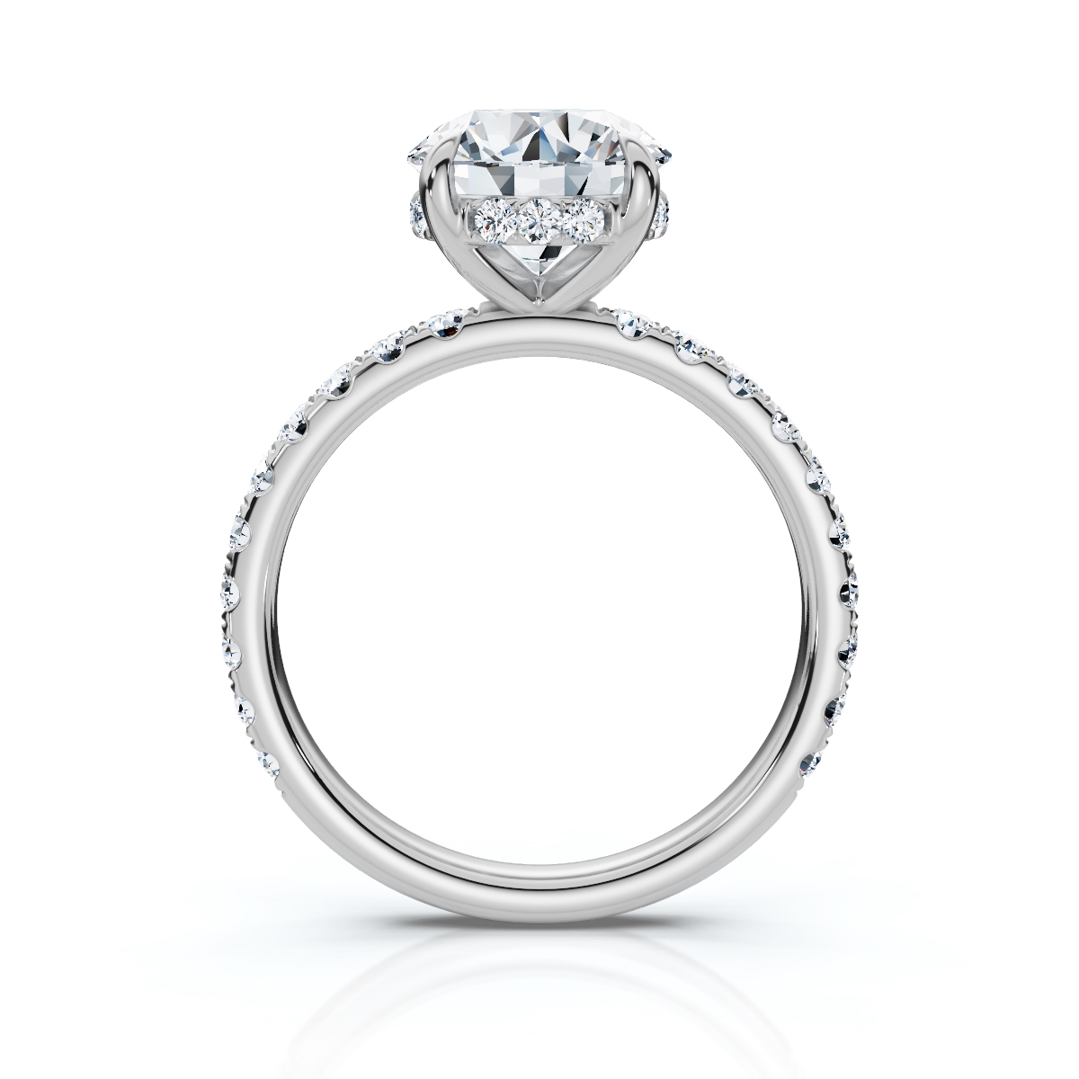 14K White Gold Eulalie Hidden Accents Lab Grown Diamond Ring (2/5 ct. tw)