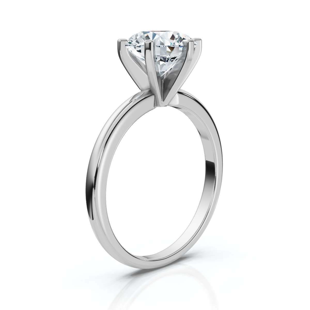 14K White Gold Mika Solitaire Engagement Ring 