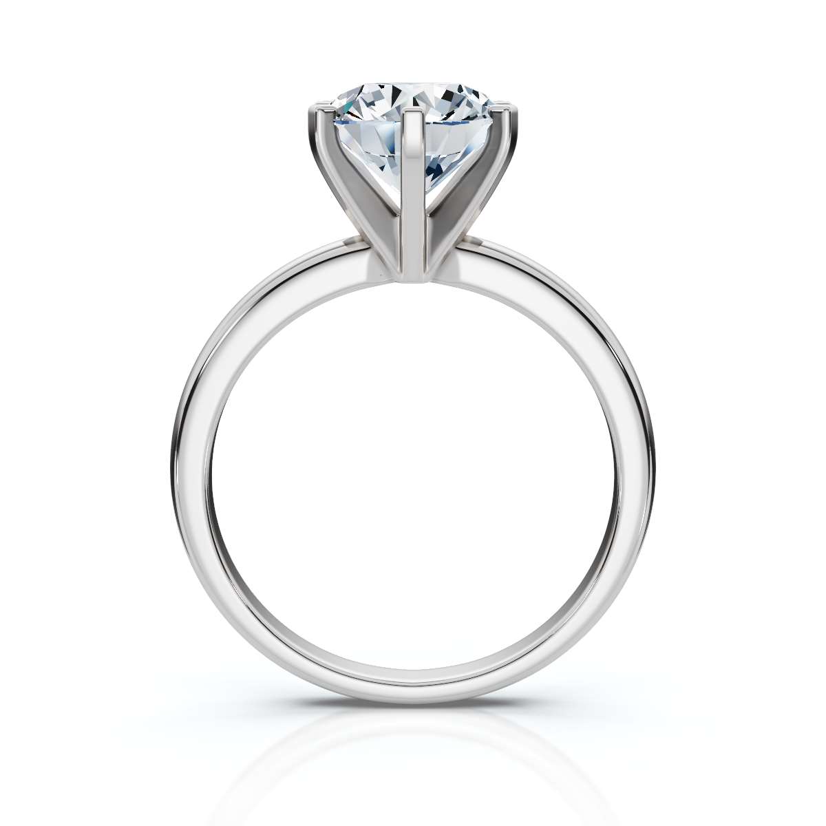 14K White Gold Mika Solitaire Engagement Ring 