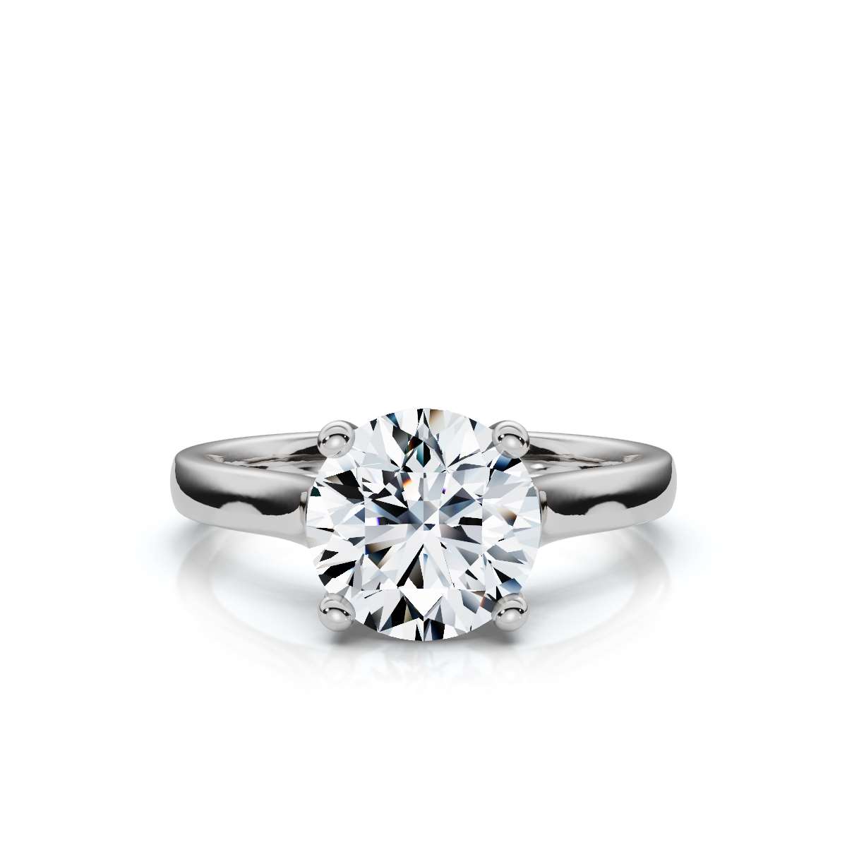 14K White Gold Lia Solitaire Engagement Ring