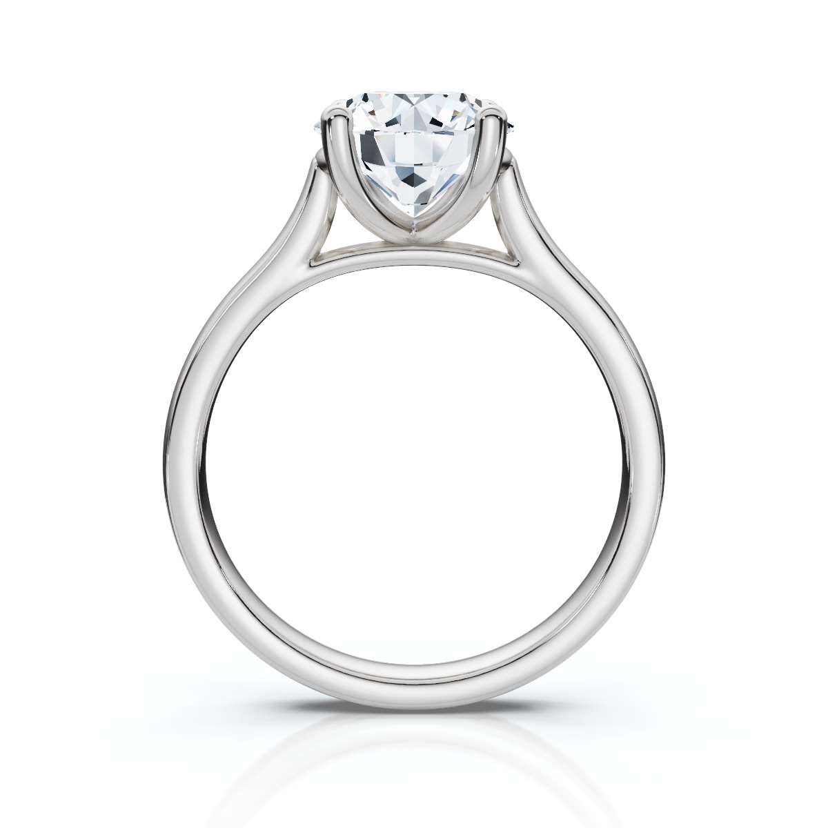 14K White Gold Lia Solitaire Engagement Ring
