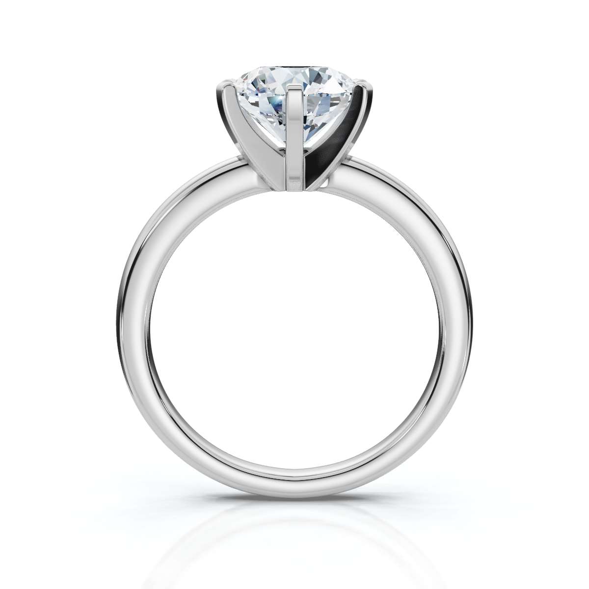 14K White Gold Emily Solitaire Engagement Ring 