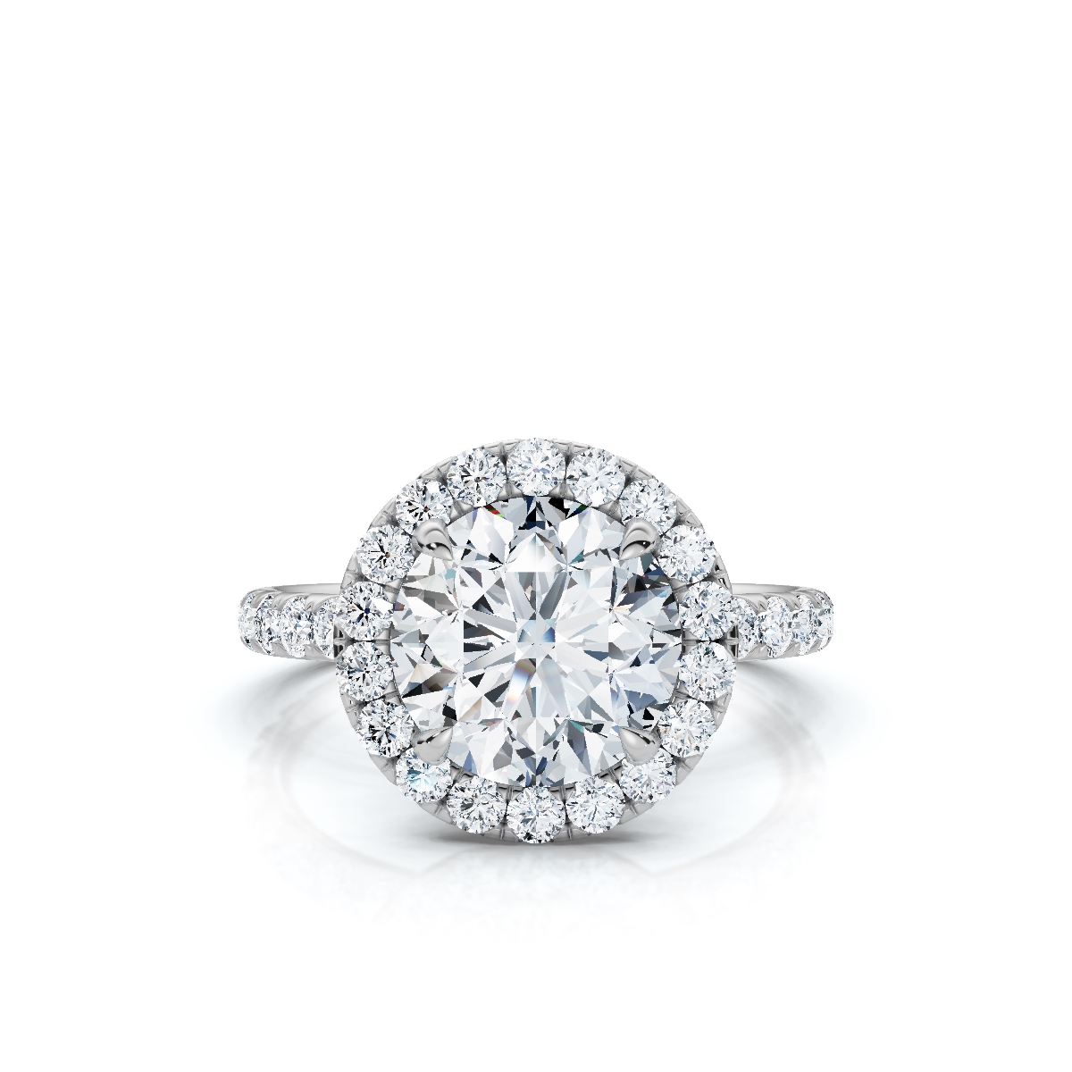 14K White Gold Leighton Hidden Accents Lab Grown Diamond Ring (2/3 ct. tw)