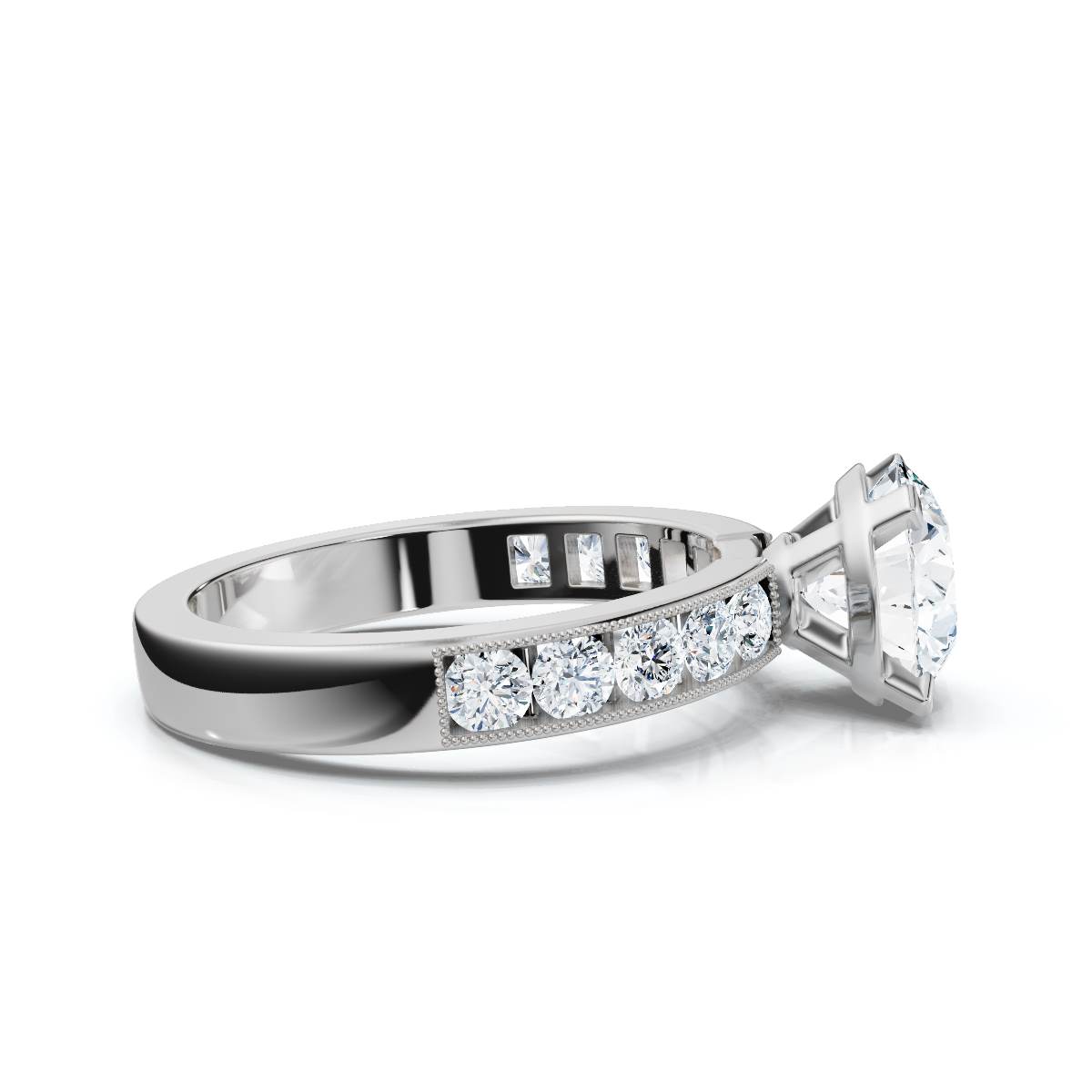 14K White Gold Fenella Accents Lab Grown Diamond Ring (1/2 ct. tw)