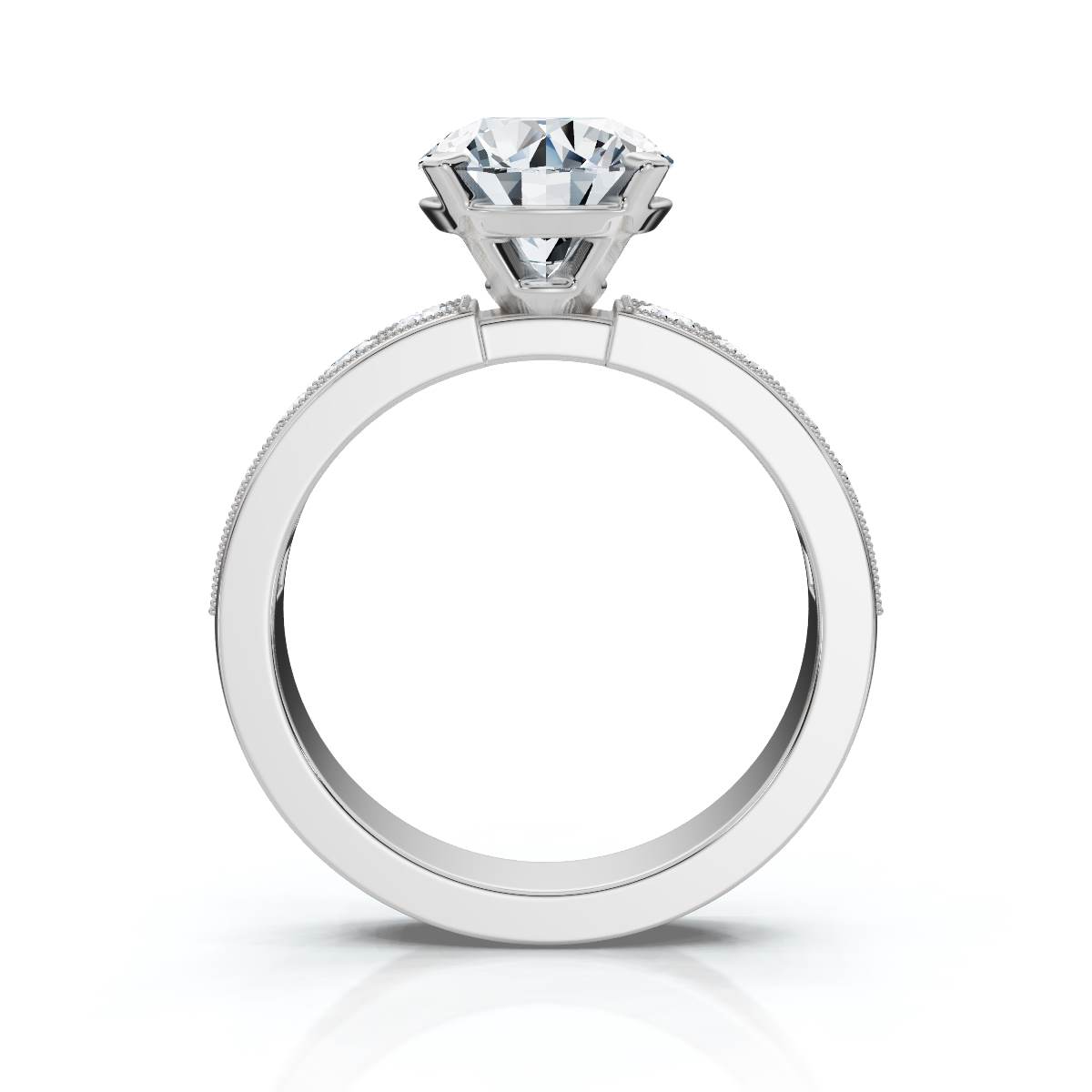 14K White Gold Fenella Accents Lab Grown Diamond Ring (1/2 ct. tw)