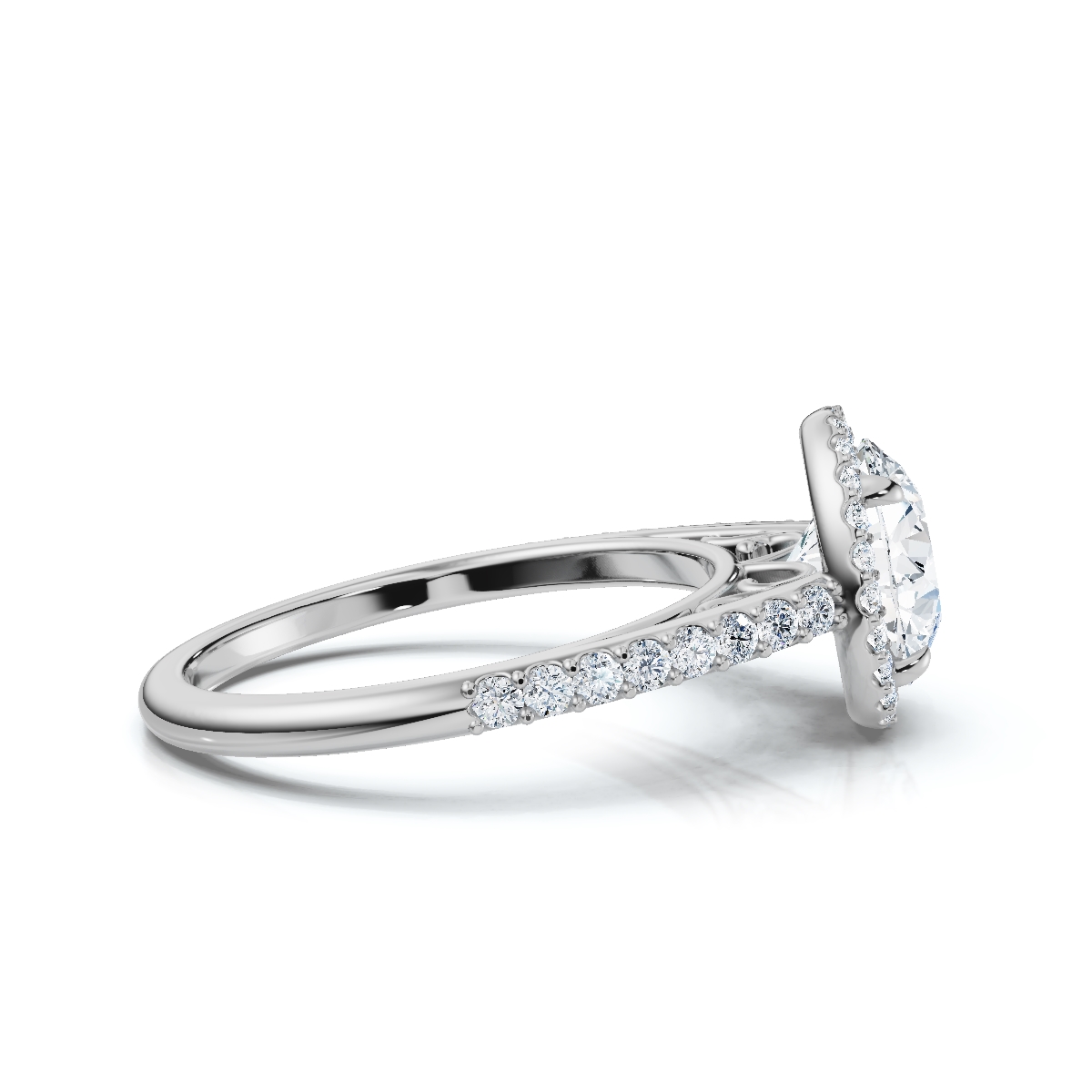 14K White Gold Ivanka Filigree Halo Lab Grown Diamond Ring (1/3 ct. tw)