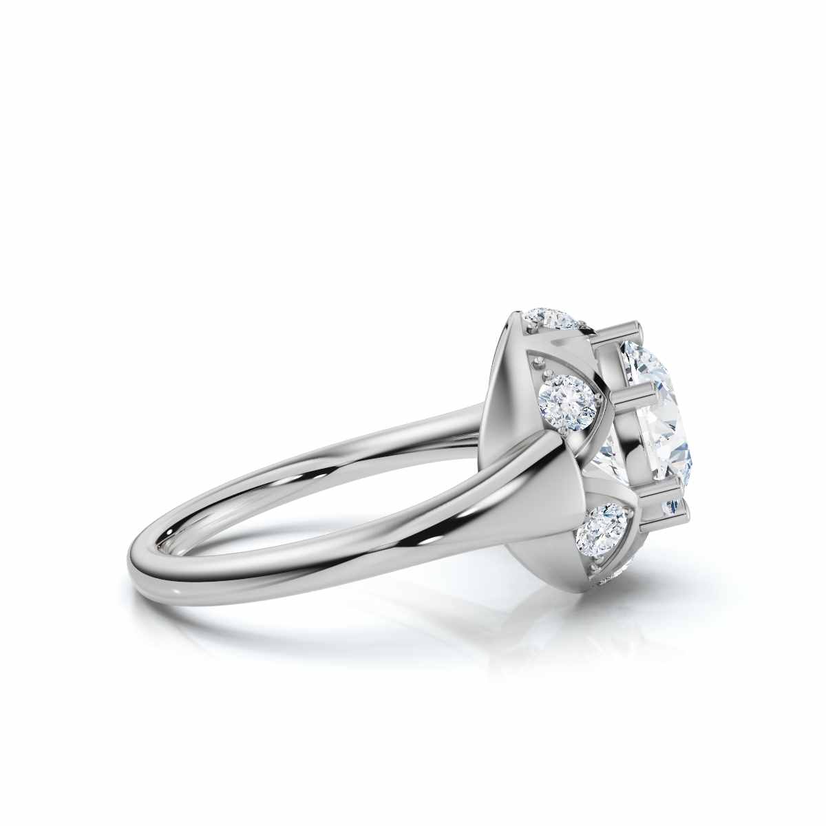 14K White Gold Berkely Accents Lab Grown Diamond Ring (1/3 ct. tw)
