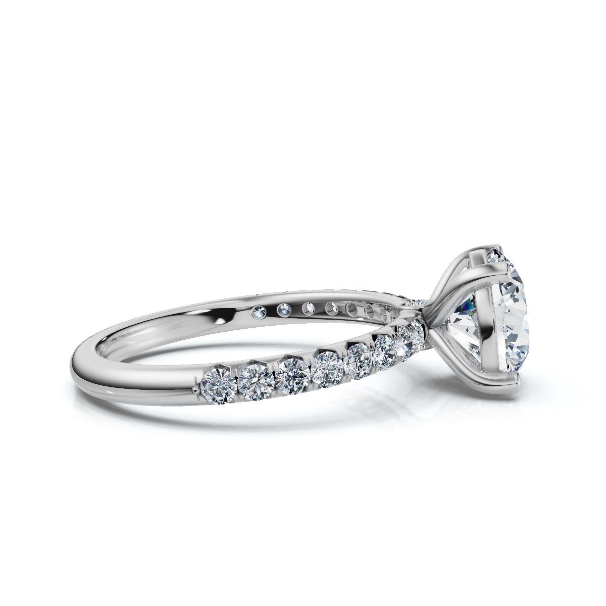 14K White Gold Tove Accents Lab Grown Diamond Ring (1/3 ct. tw)