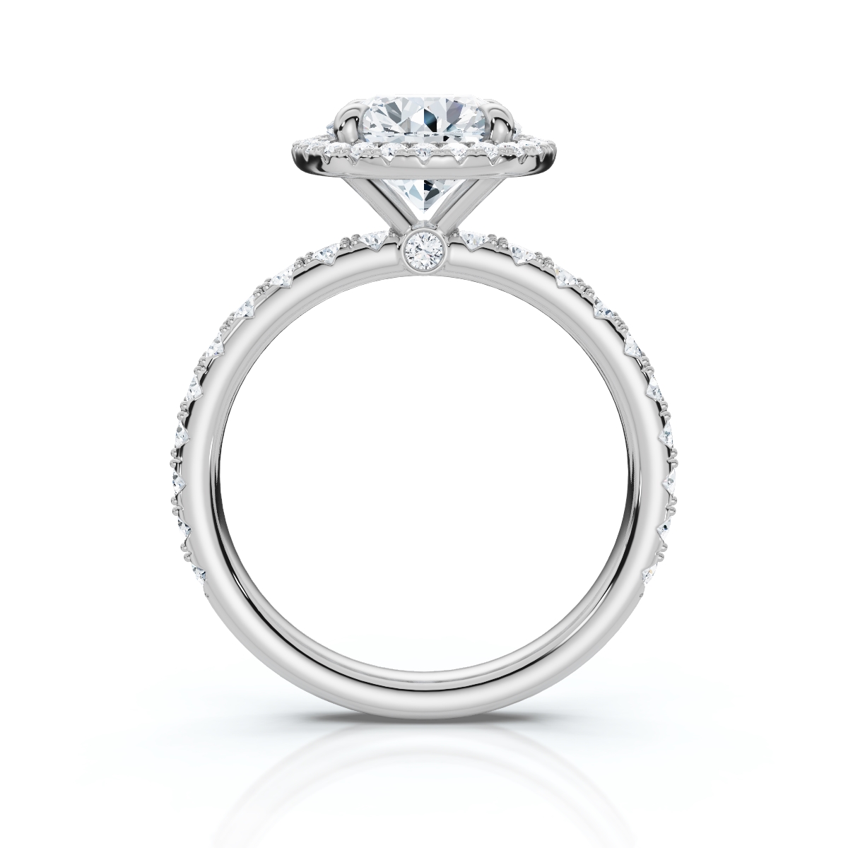 14K White Gold Latoya Halo Lab Grown Diamond Ring (2/3 ct. tw)
