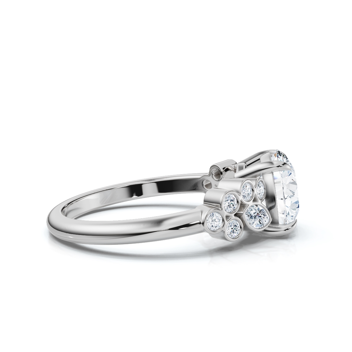 14K White Gold Noema Accents Lab Grown Diamond Ring (1/4 ct. tw)