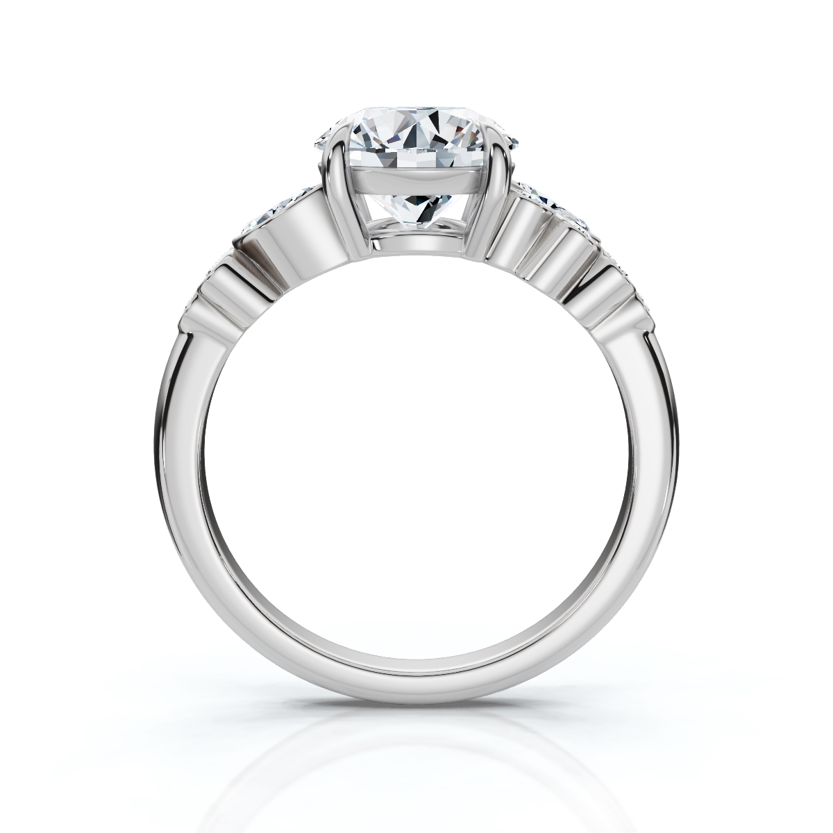 14K White Gold Noema Accents Lab Grown Diamond Ring (1/4 ct. tw)