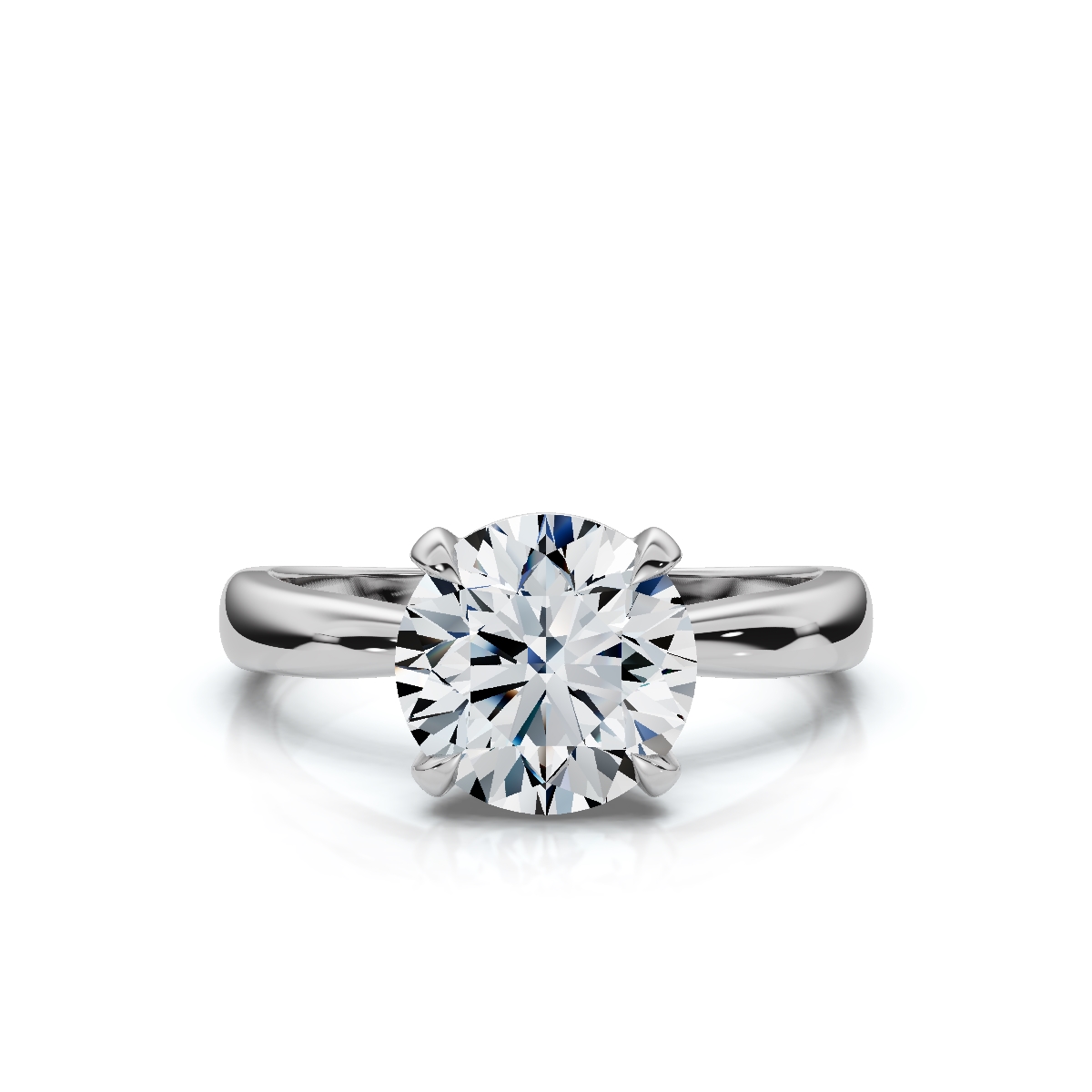14K White Gold Oaklynn Solitaire Engagement Ring 