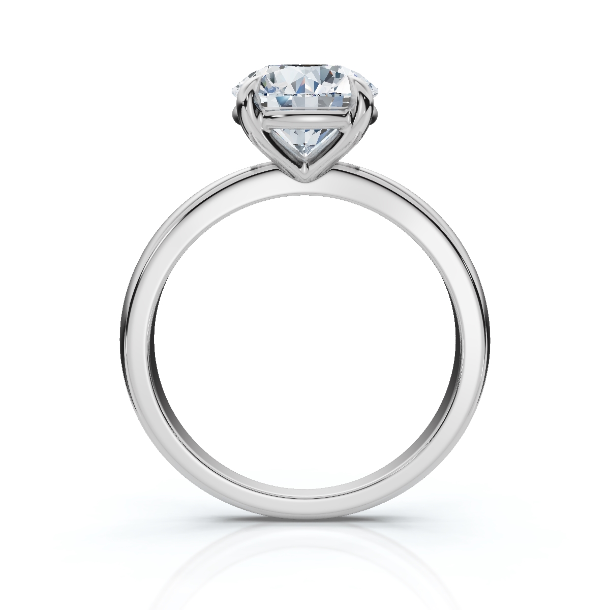 14K White Gold Oaklynn Solitaire Engagement Ring 