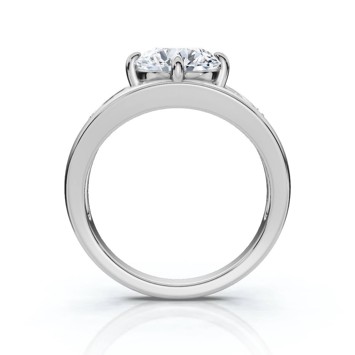 14K White Gold Valkyrie Lab Grown Diamond Ring (1/20 ct. tw)