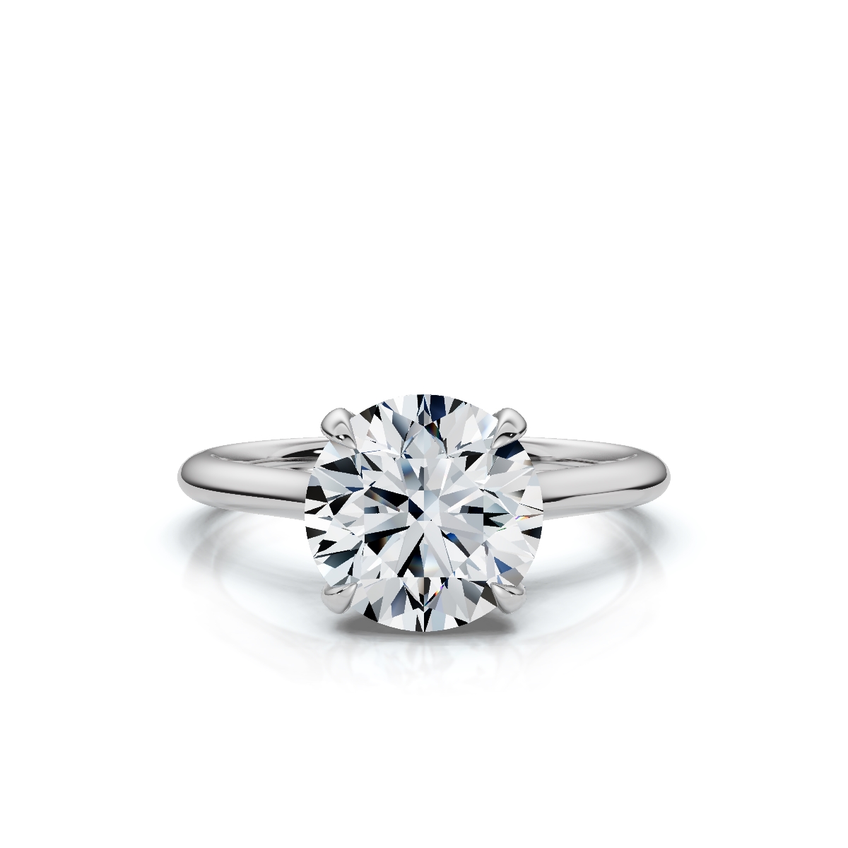 14K White Gold Alurae Hidden Accents Lab Grown Diamond Ring (1/4 ct. tw)