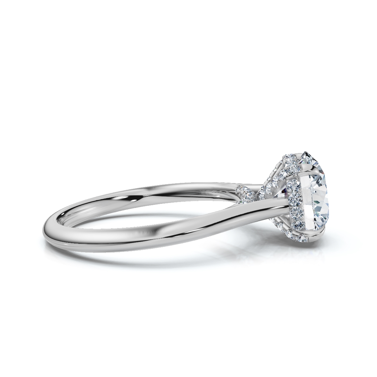 14K White Gold Alurae Hidden Accents Lab Grown Diamond Ring (1/4 ct. tw)