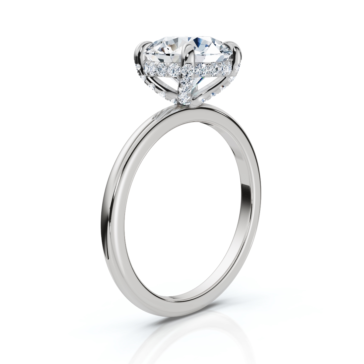 14K White Gold Rhae Hidden Accents Lab Grown Diamond Ring (1/6 ct. tw)