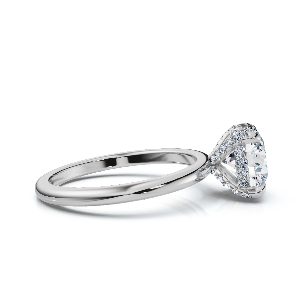 14K White Gold Rhae Hidden Accents Lab Grown Diamond Ring (1/6 ct. tw)