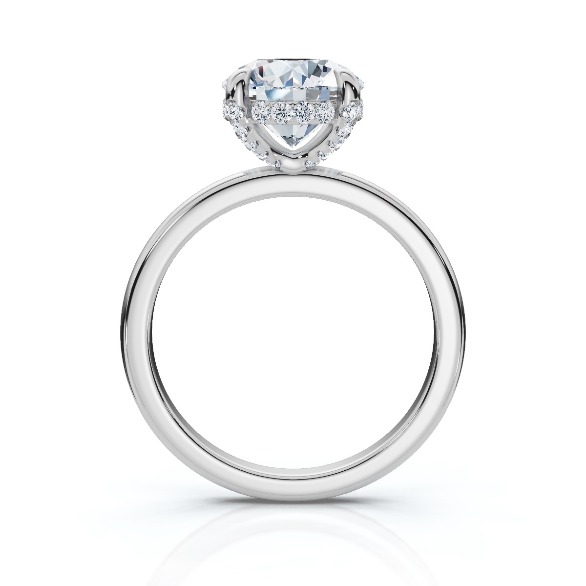 14K White Gold Rhae Hidden Accents Lab Grown Diamond Ring (1/6 ct. tw)