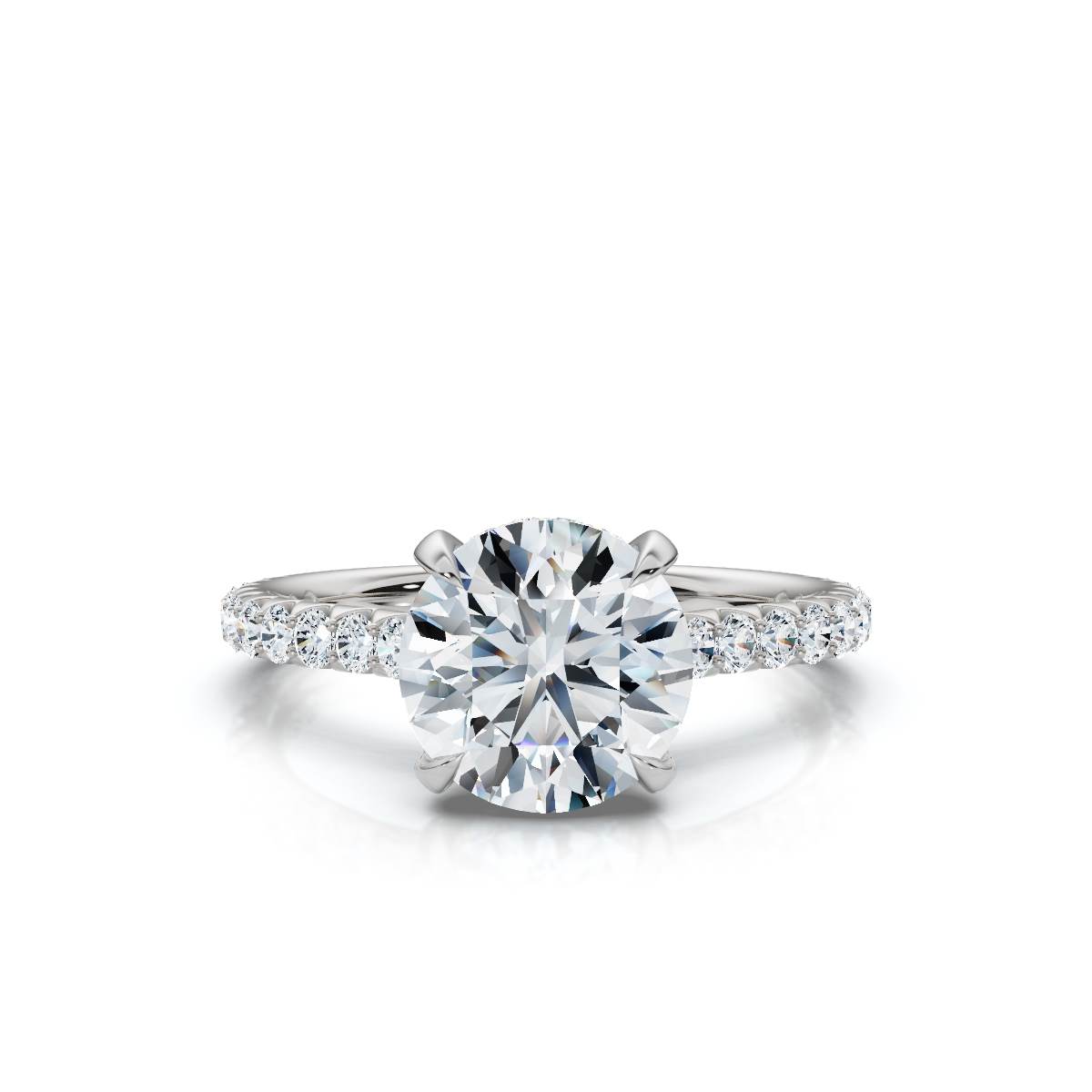 14K White Gold Yumiko Hidden Accents Lab Grown Diamond Ring (2/5 ct. tw)