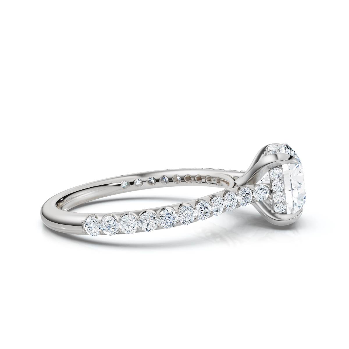 14K White Gold Yumiko Hidden Accents Lab Grown Diamond Ring (2/5 ct. tw)