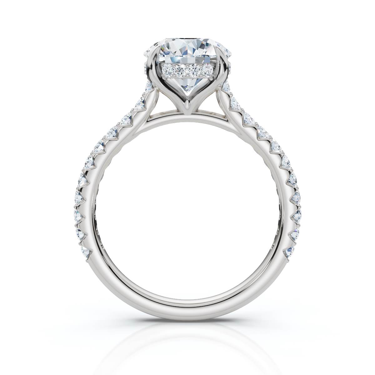 14K White Gold Yumiko Hidden Accents Lab Grown Diamond Ring (2/5 ct. tw)