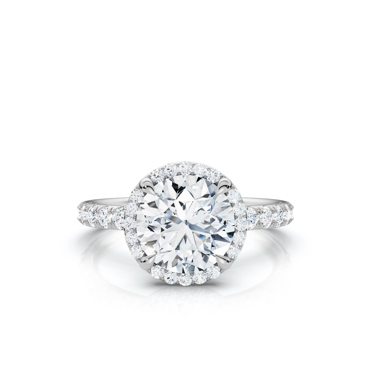 14K White Gold Elira Halo Lab Grown Diamond Ring (1/2 ct. tw)