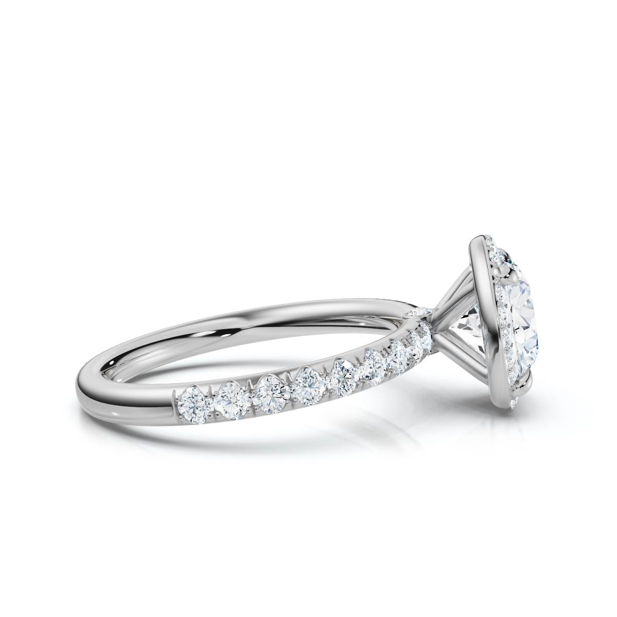 14K White Gold Elira Halo Lab Grown Diamond Ring (1/2 ct. tw)