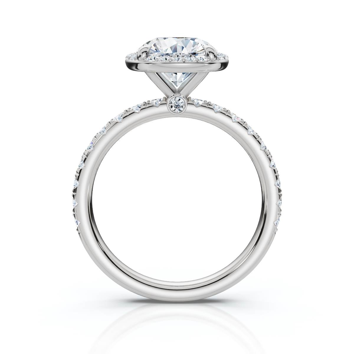 14K White Gold Elira Halo Lab Grown Diamond Ring (1/2 ct. tw)