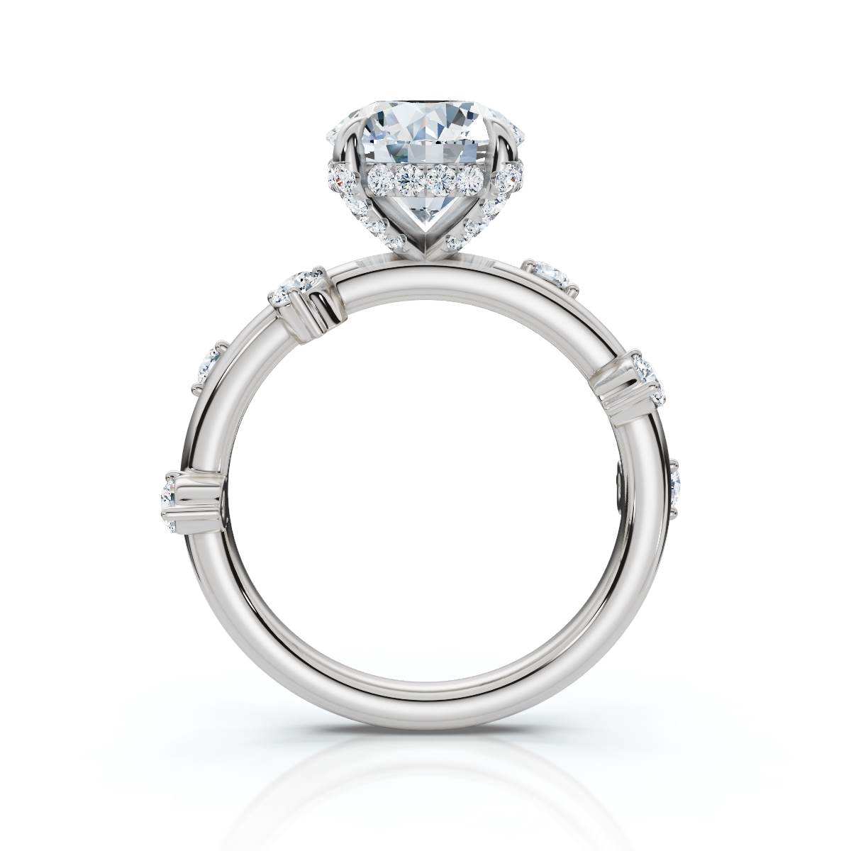14K White Gold Orielle Accents Lab Grown Diamond Ring (1/3 ct. tw)