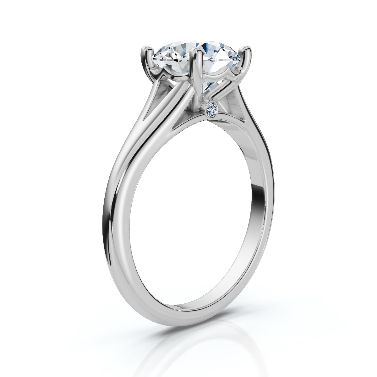 14K White Gold Onyx Hidden Accents Lab Grown Diamond Ring (1/20 ct. tw)