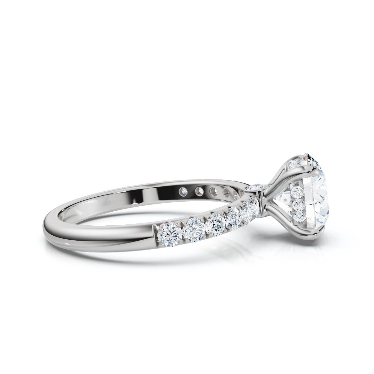 14K White Gold Florinelle Accents Lab Grown Diamond Ring (2/5 ct. tw)