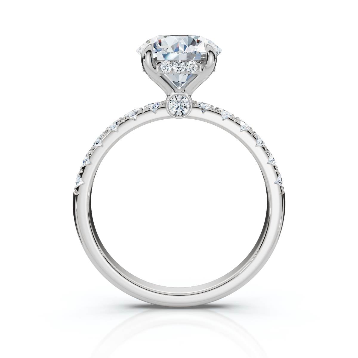 14K White Gold Florinelle Accents Lab Grown Diamond Ring (2/5 ct. tw)