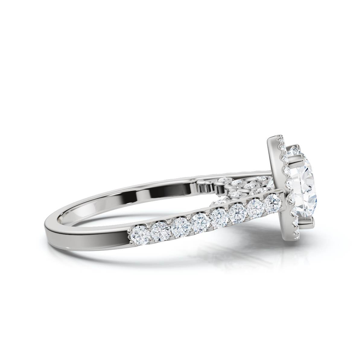 14K White Gold Eireen Accents Lab Grown Diamond Engagement Ring (1/2 ct. tw)
