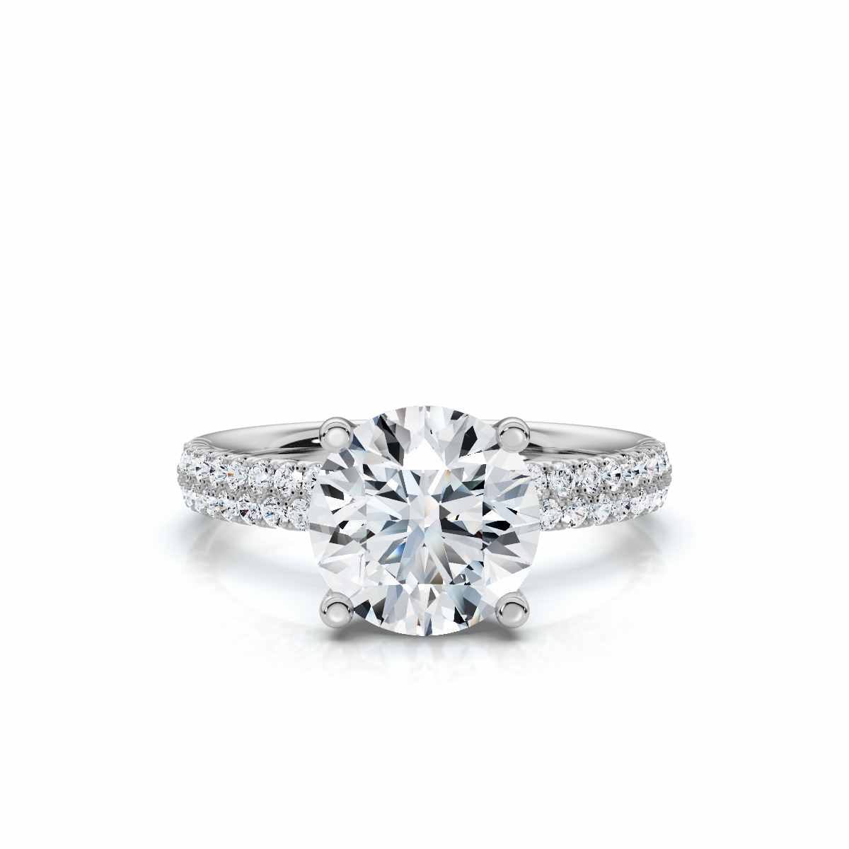 14K White Gold Udele Hidden Accents Lab Grown Diamond Ring (1/3 ct. tw)