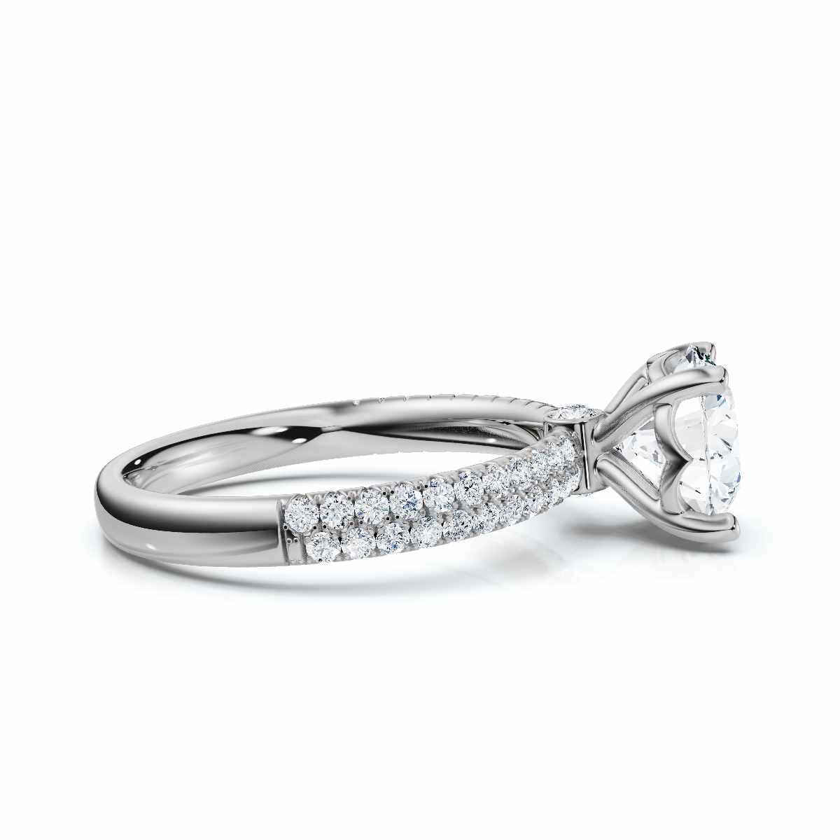 14K White Gold Udele Hidden Accents Lab Grown Diamond Ring (1/3 ct. tw)
