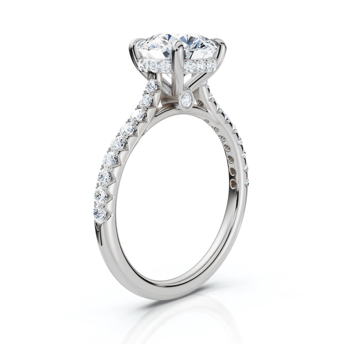 14K White Gold Veymira Accents Lab Grown Diamond Ring (2/5 ct. tw)
