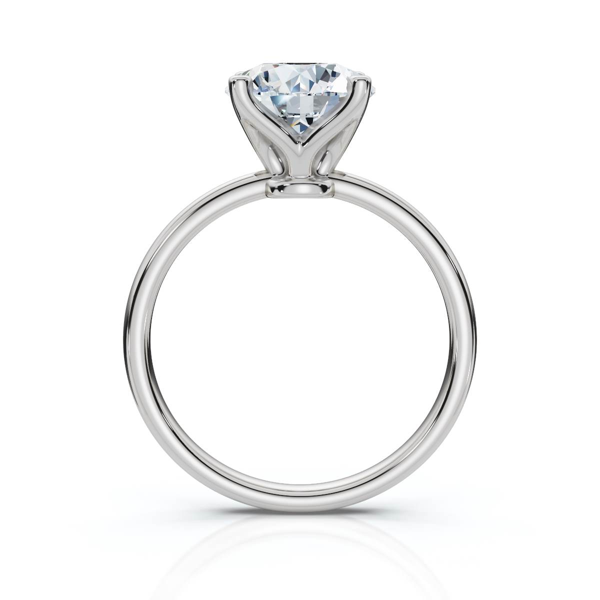 14K White Gold Miralys Solitaire Engagement Ring 