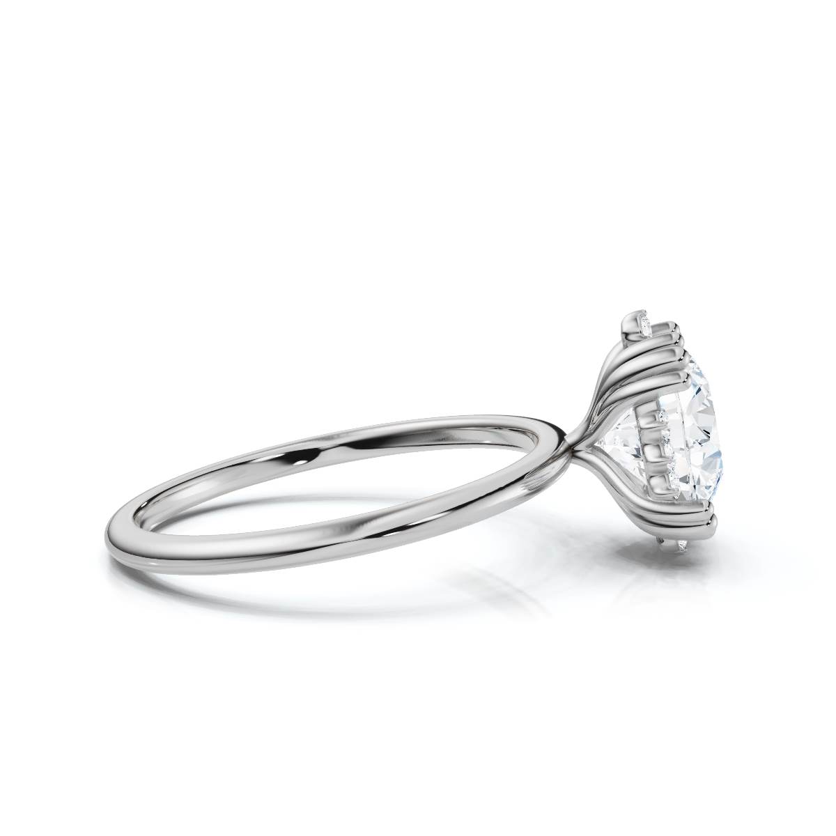 14K White Gold Auriel Halo Lab Grown Diamond Ring (1/20 ct. tw)