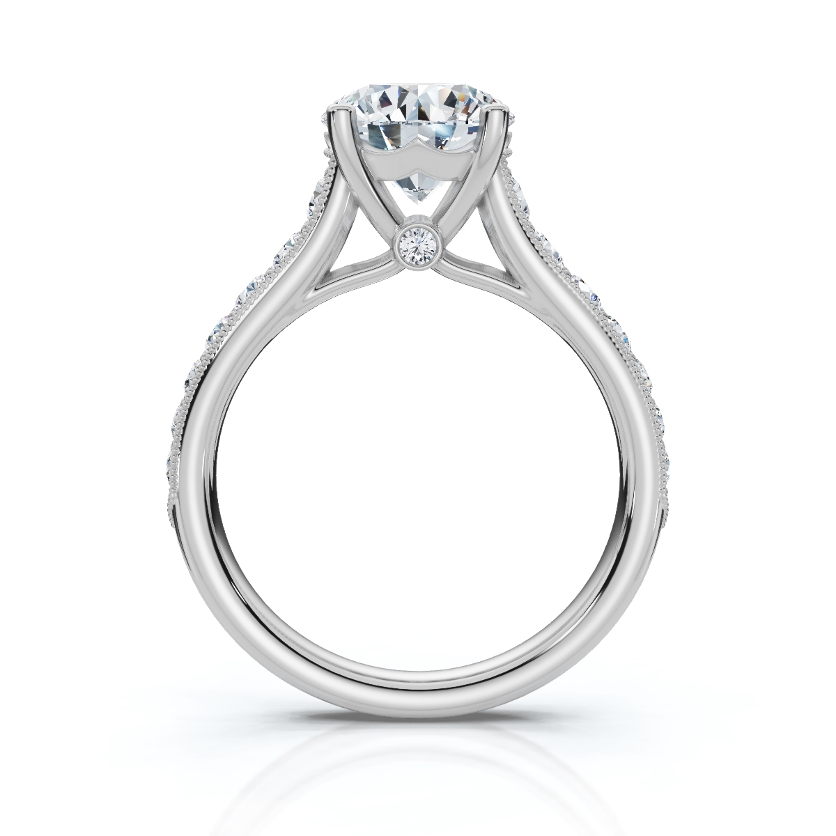 14K White Gold Kaeli Hidden Accents Lab Grown Diamond Ring (1/2 ct. tw)