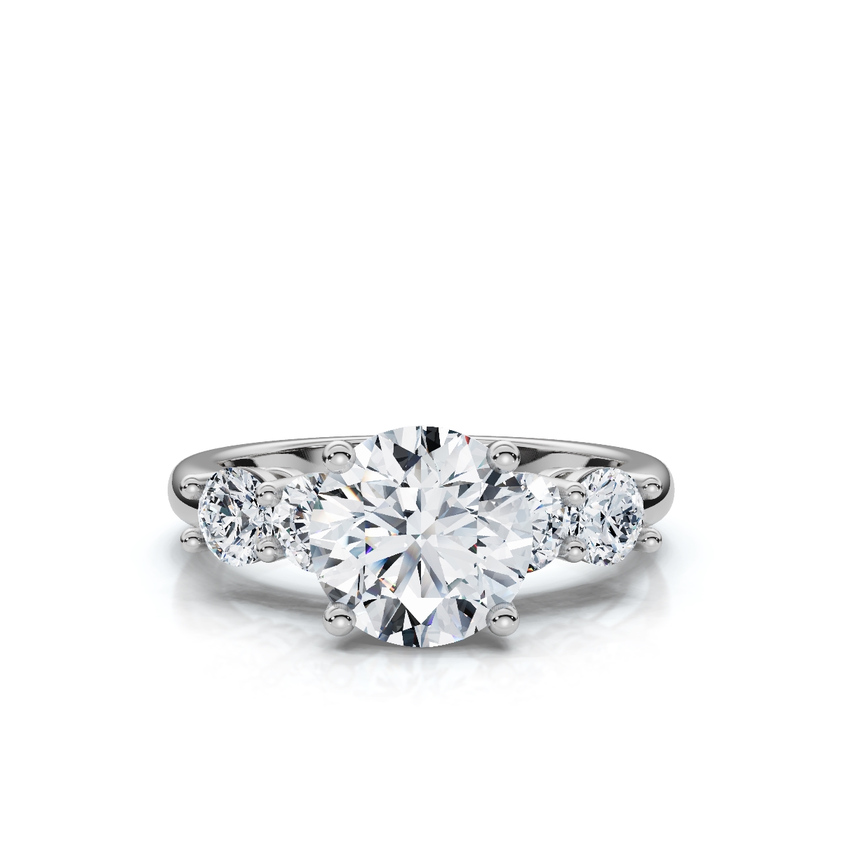 14K White Gold Juvela Accents Lab Grown Diamond Ring (4/5 ct. tw)