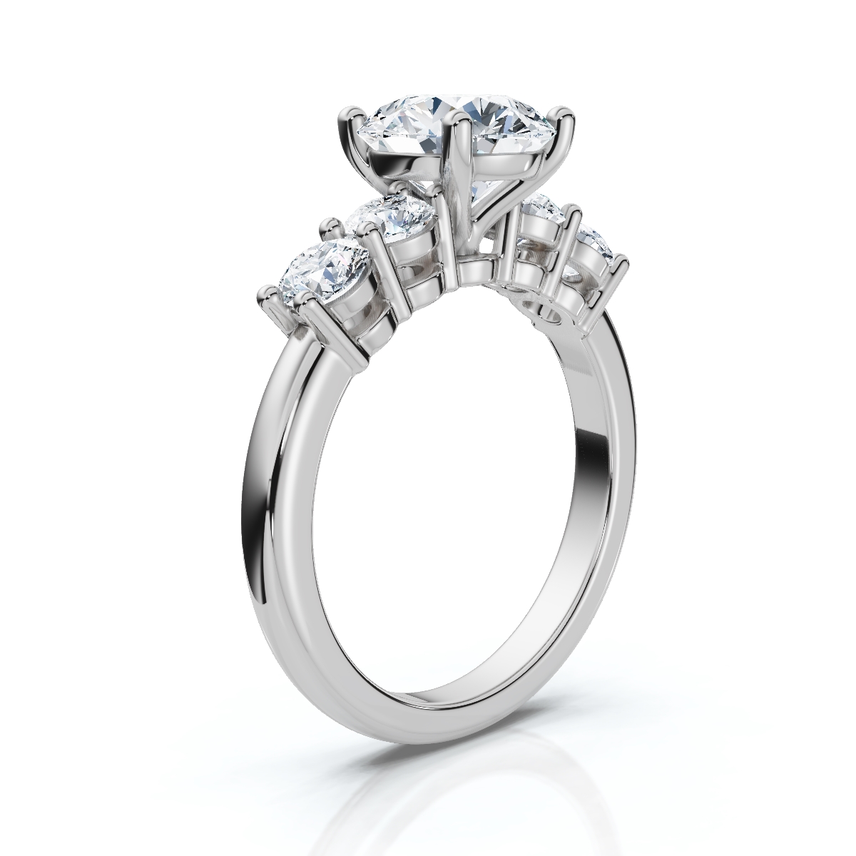 14K White Gold Juvela Accents Lab Grown Diamond Ring (4/5 ct. tw)
