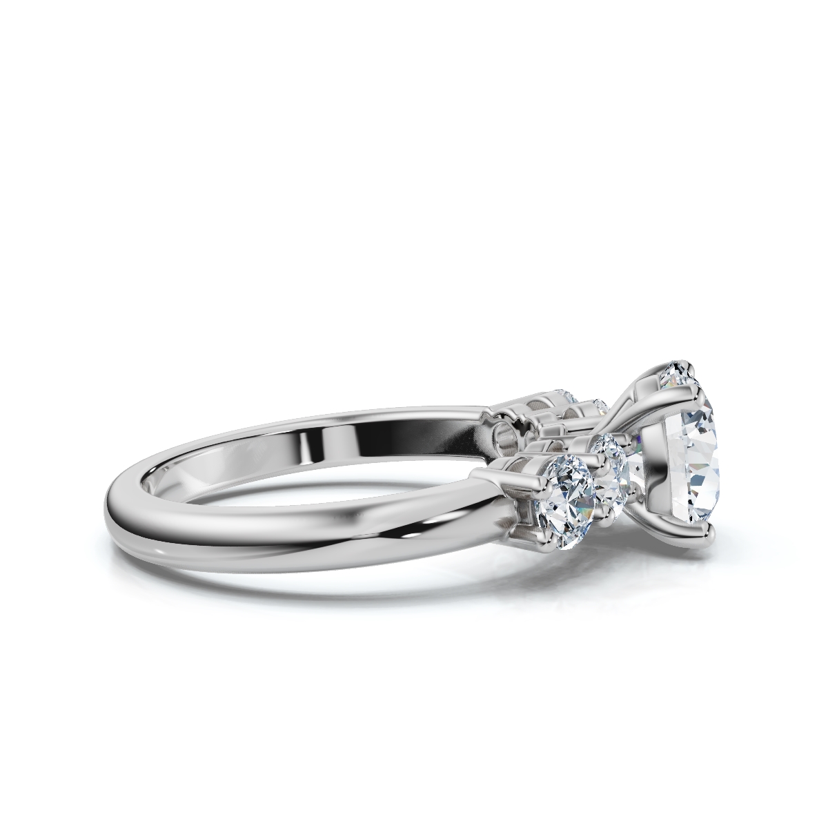 14K White Gold Juvela Accents Lab Grown Diamond Ring (4/5 ct. tw)